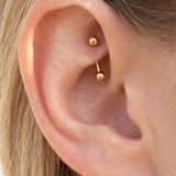 Rook Piercing Gold