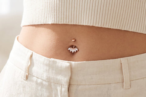 Rose Gold Belly Button Rings