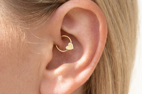 Heart Daith Piercings