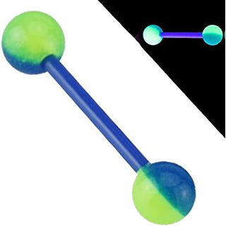 Acrylic Barbell Acrylic two color Ball Glow in the Dark