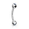 Silver/Blue