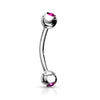 Silver/Fuchsia Hot Pink