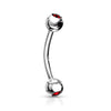 Silver/Red