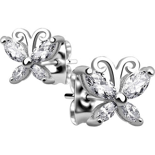 Silver 925 Butterfly Zirconia