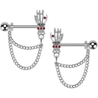 Barbell double chain dangle