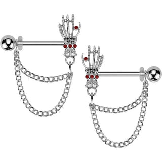 Barbell double chain dangle