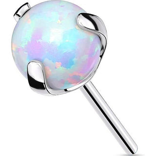 Titanium top ball opal claw setting Push-In