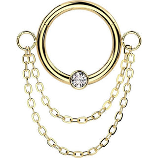 Ring chains zirconia Clicker