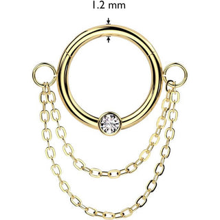 Ring chains zirconia Clicker