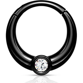 Ring Zirconia Round Clicker