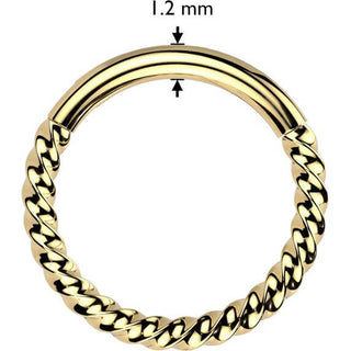 Titanium Ring braided Clicker