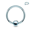 Titanium Ring Ball Titanium Captive Bead