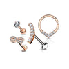 Barbell Set Labret Barbell Bendeble Hoop Ring Bendable, 4  pieces