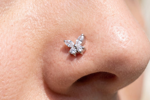 Butterfly Nose Piercings