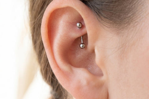 Silver Rook Piercing