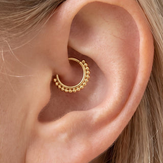 Daith Piercing Ring – selection on linen