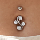 Piercing nombril argent