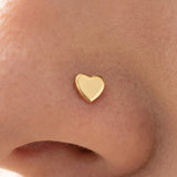 Gold Nostril Piercing