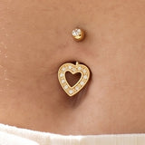 Gold Bauchnabelpiercing
