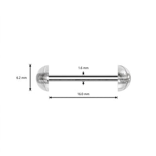 Tongue Barbell Dome Ball