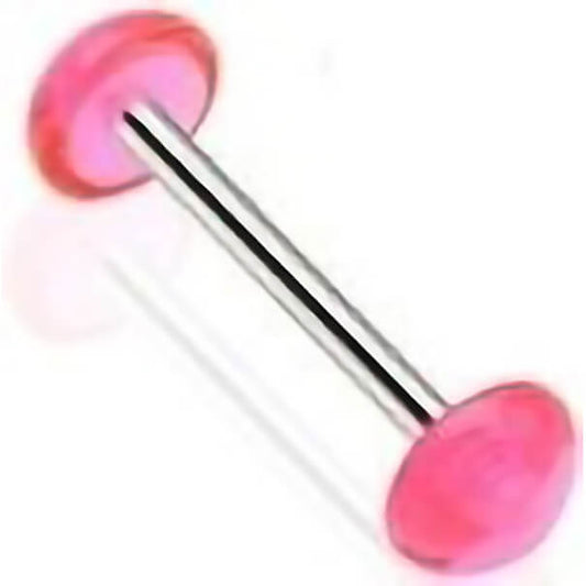 Tongue Barbell Acylic Dome