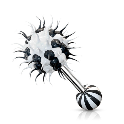 Tongue Barbell Silicon Spikey Ball