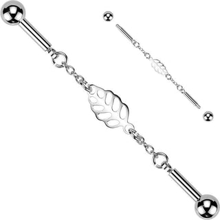 Industrial Barbell centered leaf connector chain