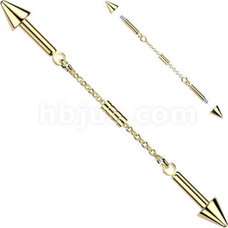 Industrial Barbell connector chain spike ends