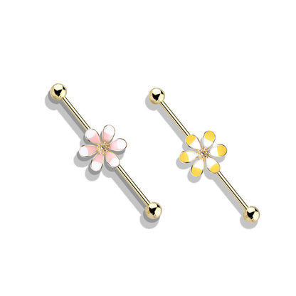 Industrial Barbell Flower Two Tone