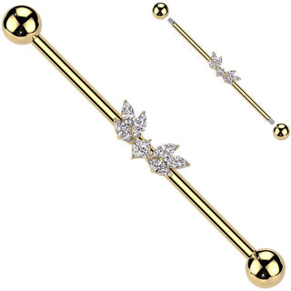 Industrial Barbell wings zirconias