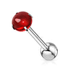 Tongue Barbell Cabochon Stone