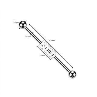 Industrial Barbell Ball Silver BITCH
