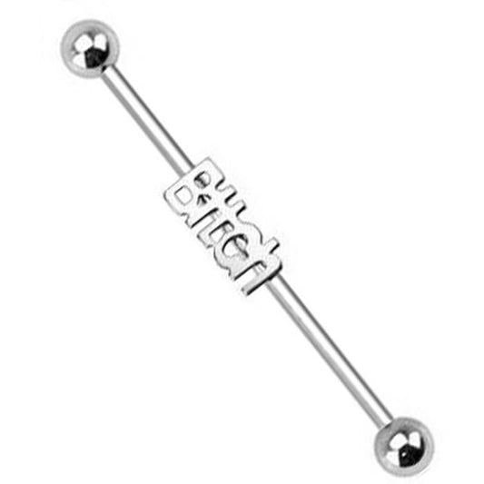 Industrial Barbell Ball Silver BITCH