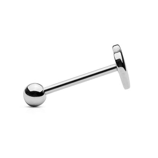 Barbell Heart Silver