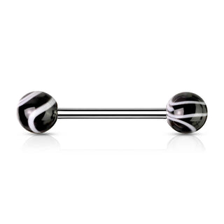 Barbell Acrylic Marble Ball