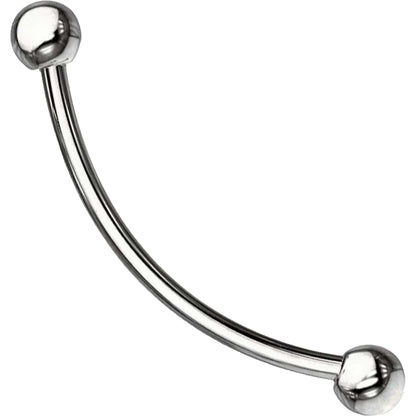 Curved Barbell Ball Silver