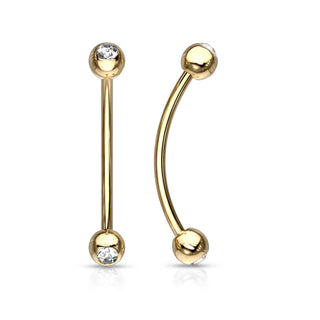 Curved Barbell Ball Zirconia