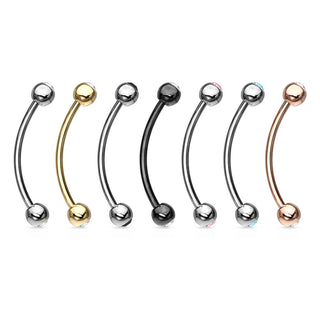 Curved Barbell Ball Zirconia
