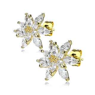 Ear Stud Flower Zirconia