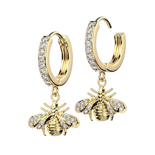 Bee dangle Zirconia Clicker