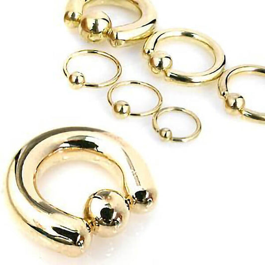 Ring Gold Captive Bead
