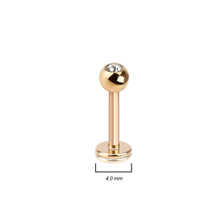 Labret BallZirconia rose
