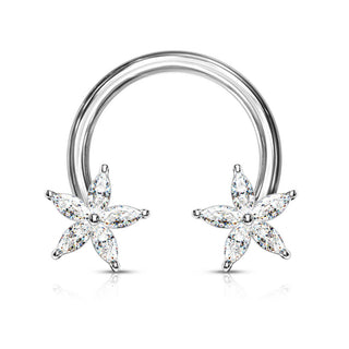Horseshoe Flower Zirconia
