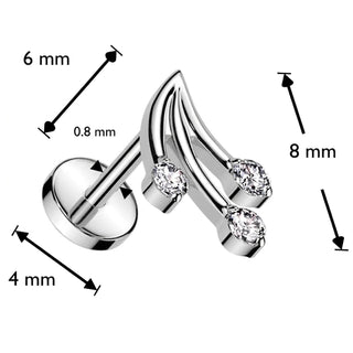 Titanium shooting stars zirconia