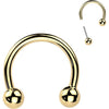 Titanium Horseshoe one fixed ball Push-In