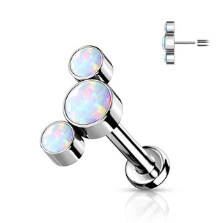 Titan Labret 3 Opal Silber Push-In