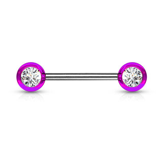 Nipple Piercing Zirconia Ball