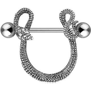 Nipple Piercing Snake Silver