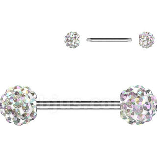 Nipple Piercing ferido crystal balls