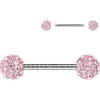 Nipple Piercing ferido crystal balls